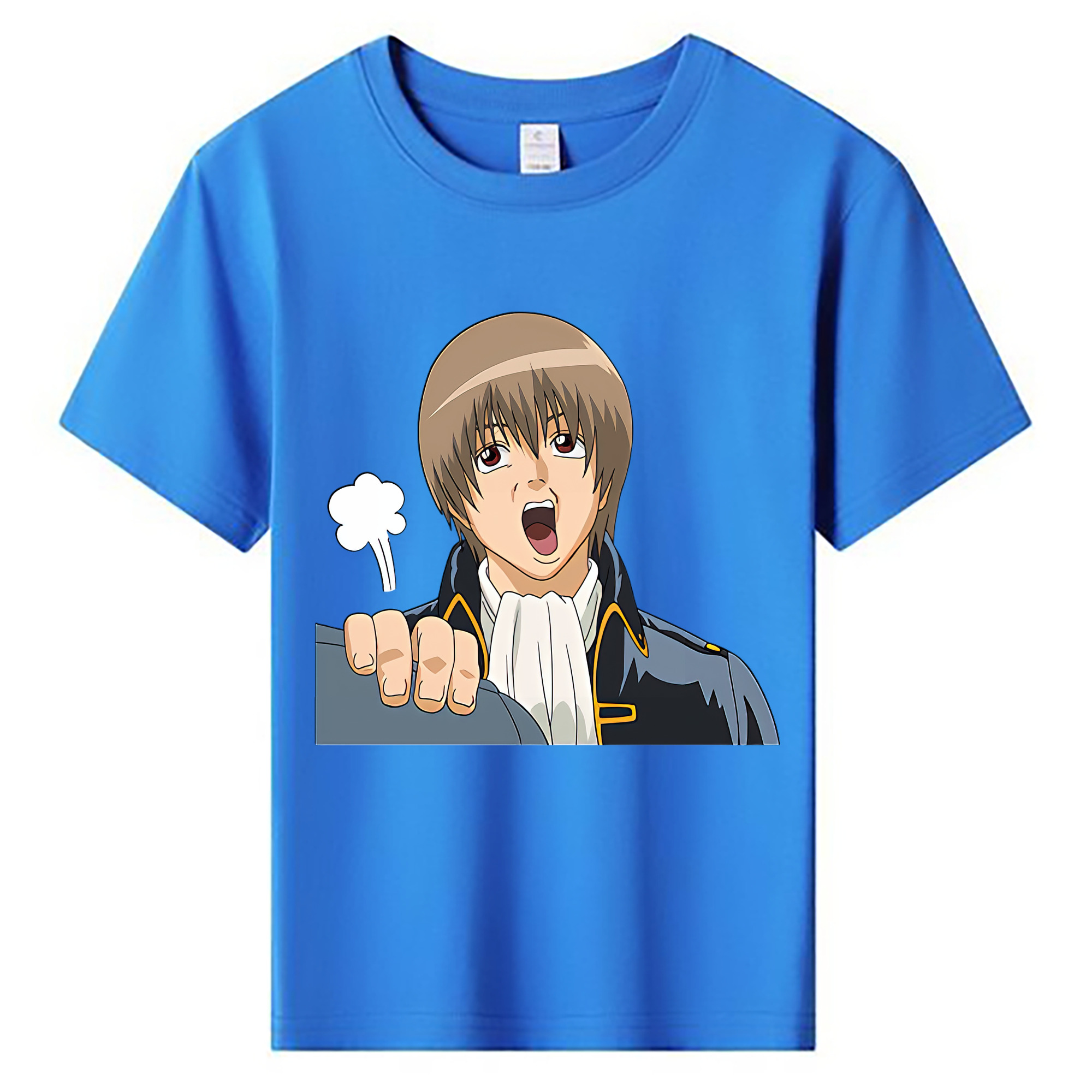 （画像用） ぎんたま 坂田銀時（さかたぎんとき） 神楽 志村新八（しむら しんぱち） GINTAMA Sakata Gintoki Kagura Shimura Shinpachi 綿100％キッズTシャツ（フロントプリント）
